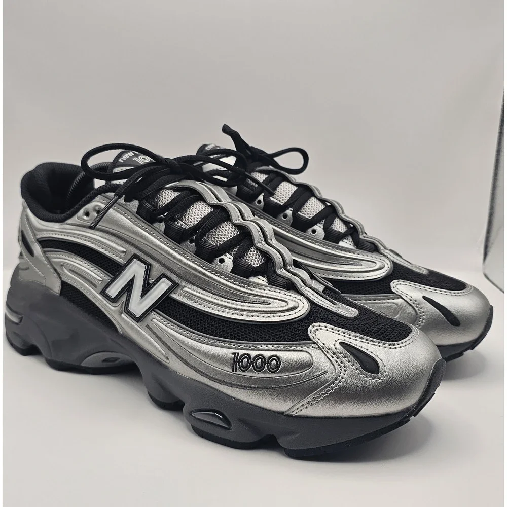 New Balance 1000 Mens Size 10D  Grey Day 2025 Silver/Black Sneaker M1000EGR